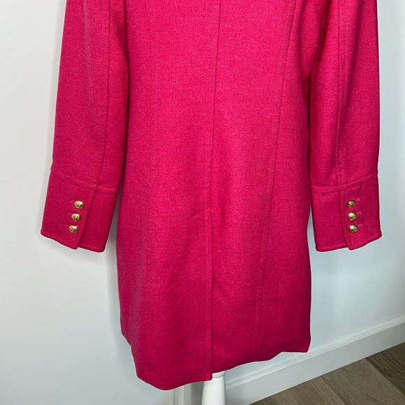 Talbots Military Coat Fuchsia Pink Size 2 NWT - Picture 9 of 14
